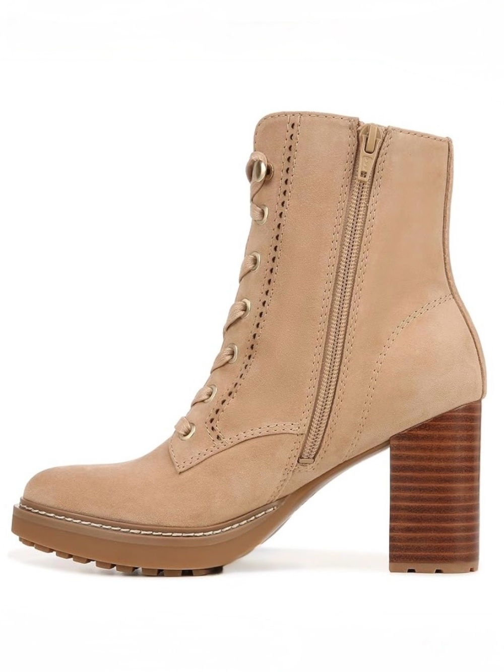 NATURALIZER, Women's Callie Heeled Boots Tan Suede, Size 8, NWOB - Picture 6 of 15